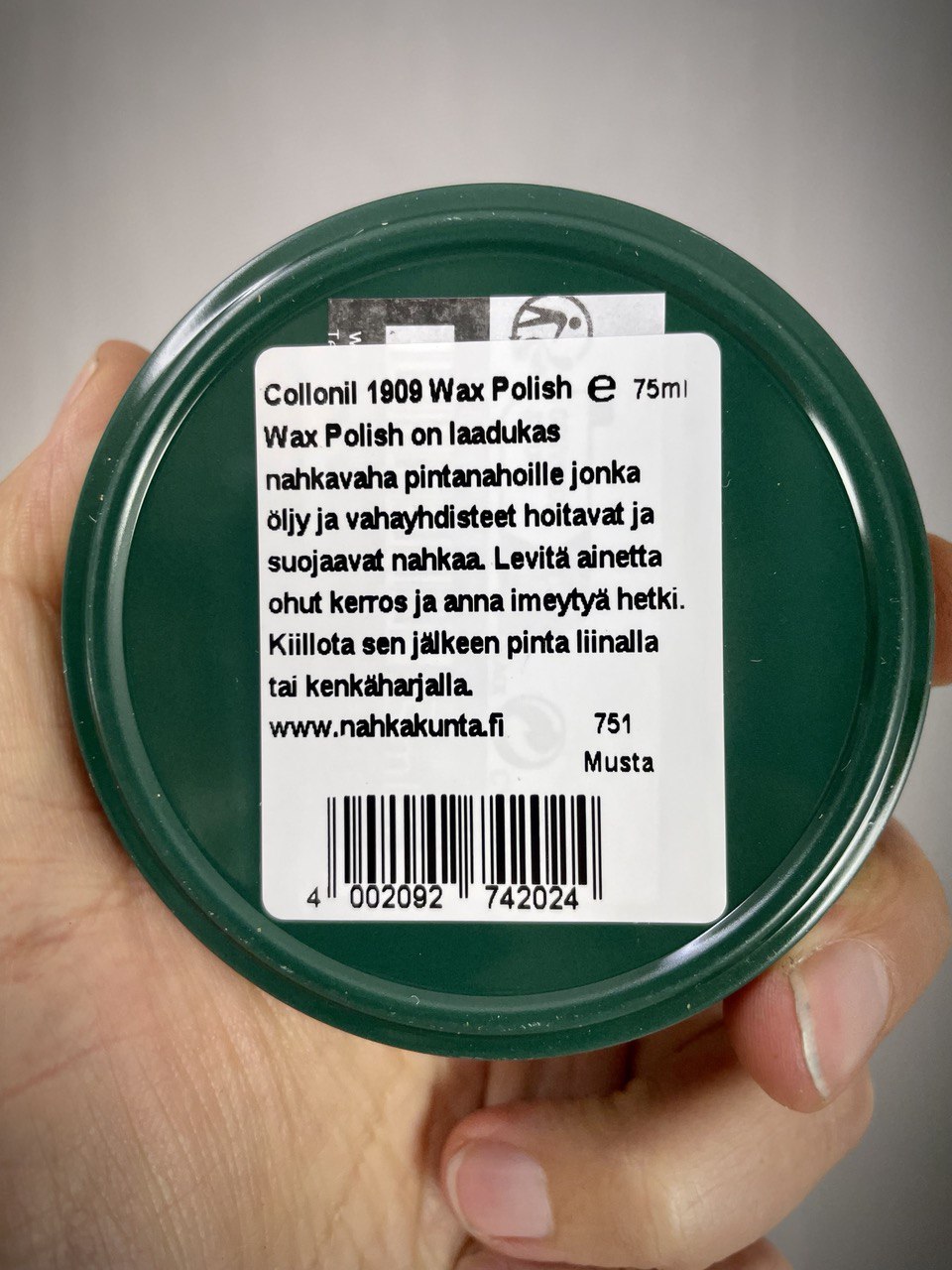 Collonil Wax Polish nahkavaha, 75 ml