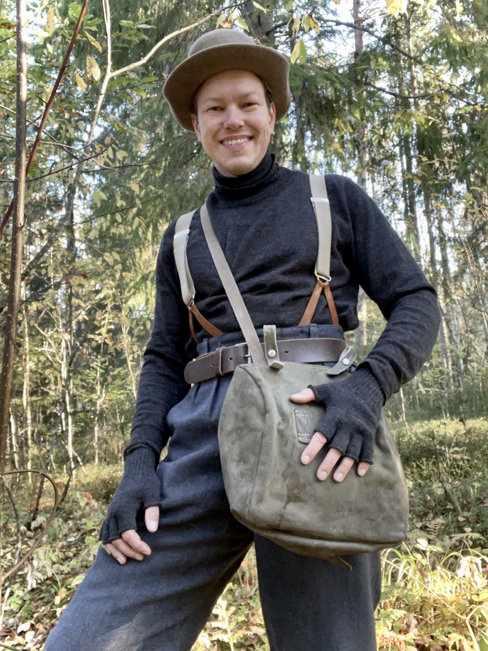 Sveitsin armeijan leipälaukku, kumitettu, ylijäämä