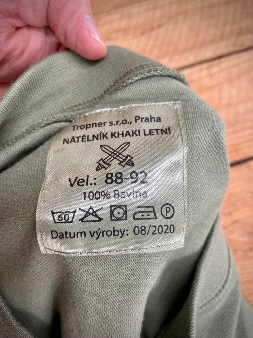 Tsekkiarmeijan t-paita, vihreä, ylijäämä