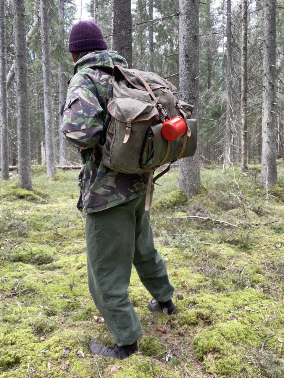 Ranskan armeijan "Lafuma"-reppu metallirangalla, ylijäämä