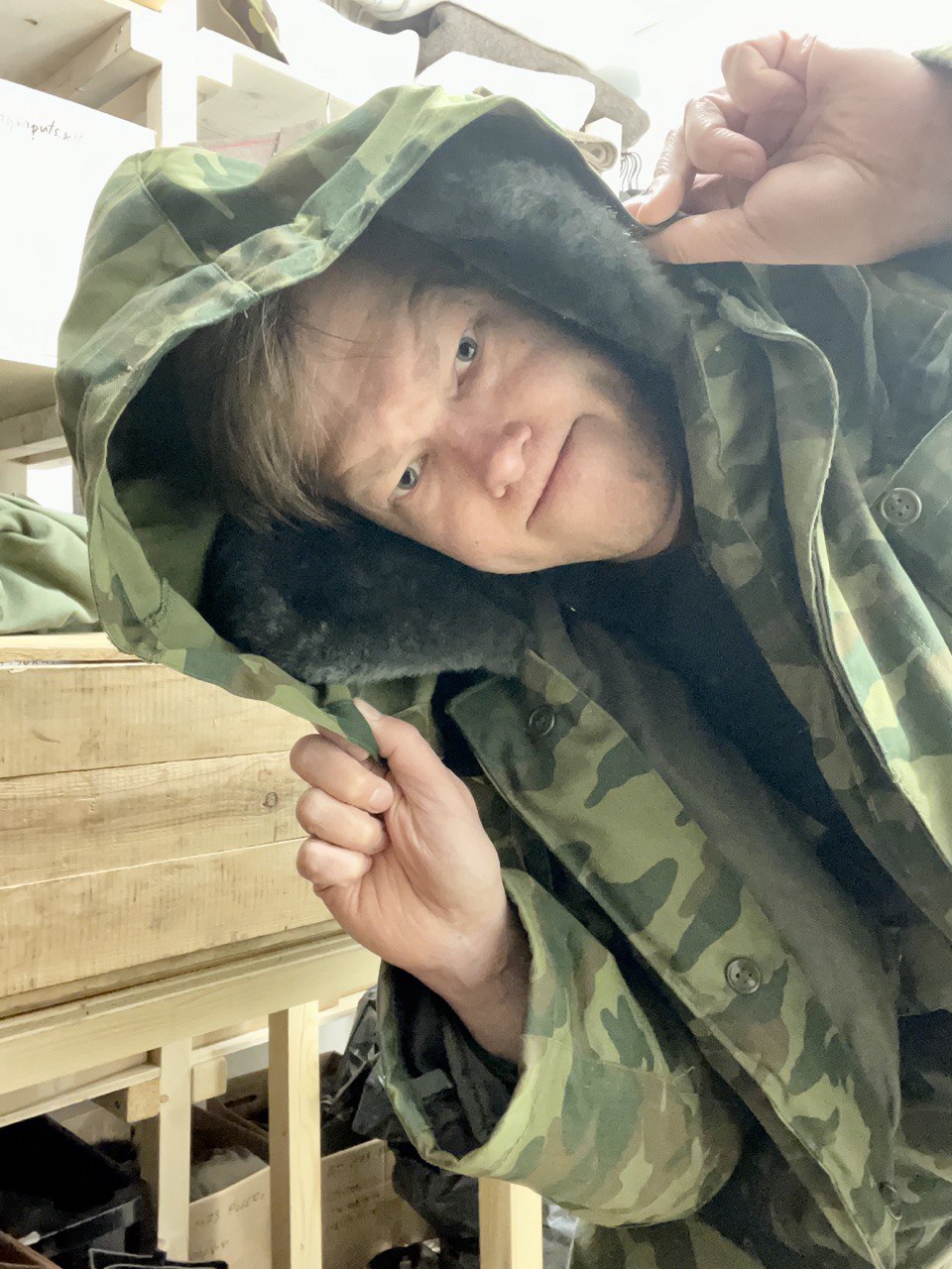 Venäjän armeijan toppa-asu, Flora-maastokuvioitu, koko 48-4, ylijäämä
