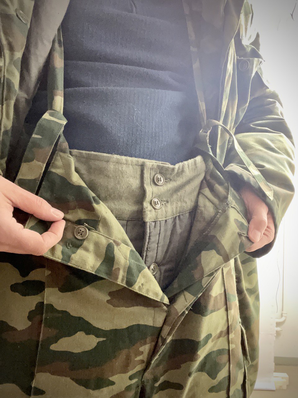 Venäjän armeijan toppa-asu, Flora-maastokuvioitu, koko 48-4, ylijäämä