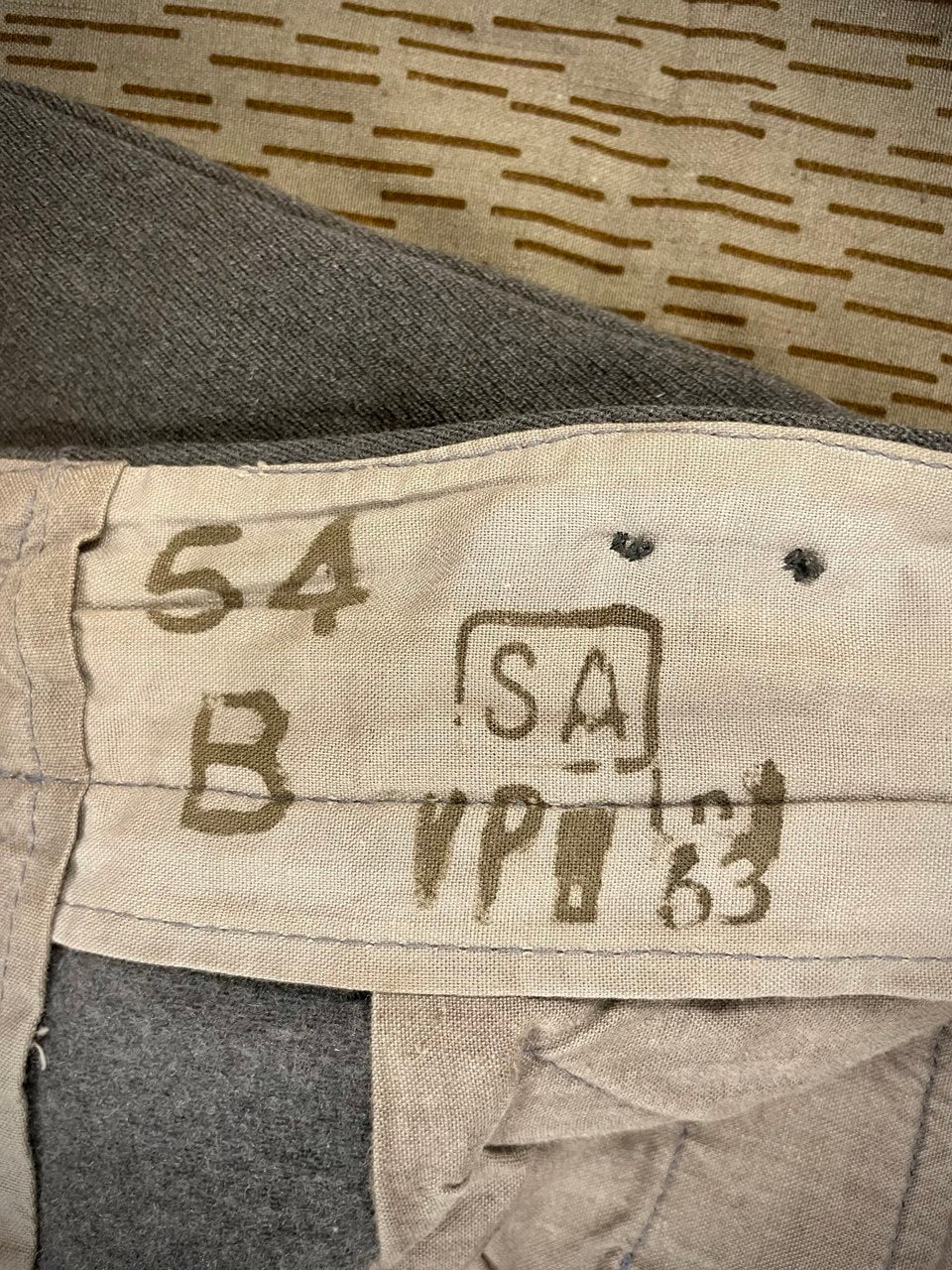Suomen armeijan pussihousut, diagonaalivillaa, VPu 63 / 54 B, ylijäämä