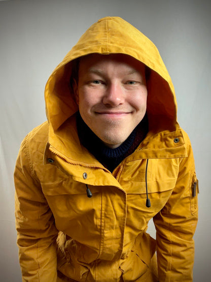 Varustelekan Särmä naisten Windproof Parka, keltainen, käytetty, koko X-Large