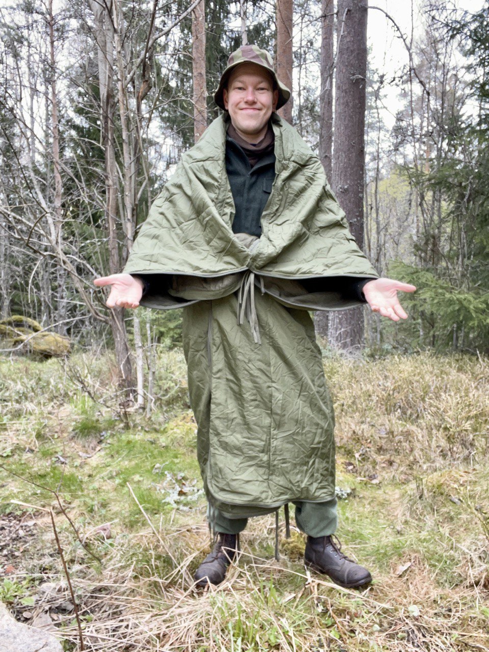 Brittiarmeijan kesämakuupussi, ylijäämä