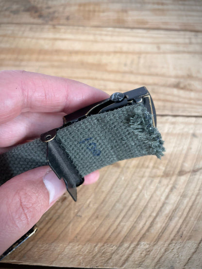 Hollannin armeijan housuvyö, vihreä, ylijäämä