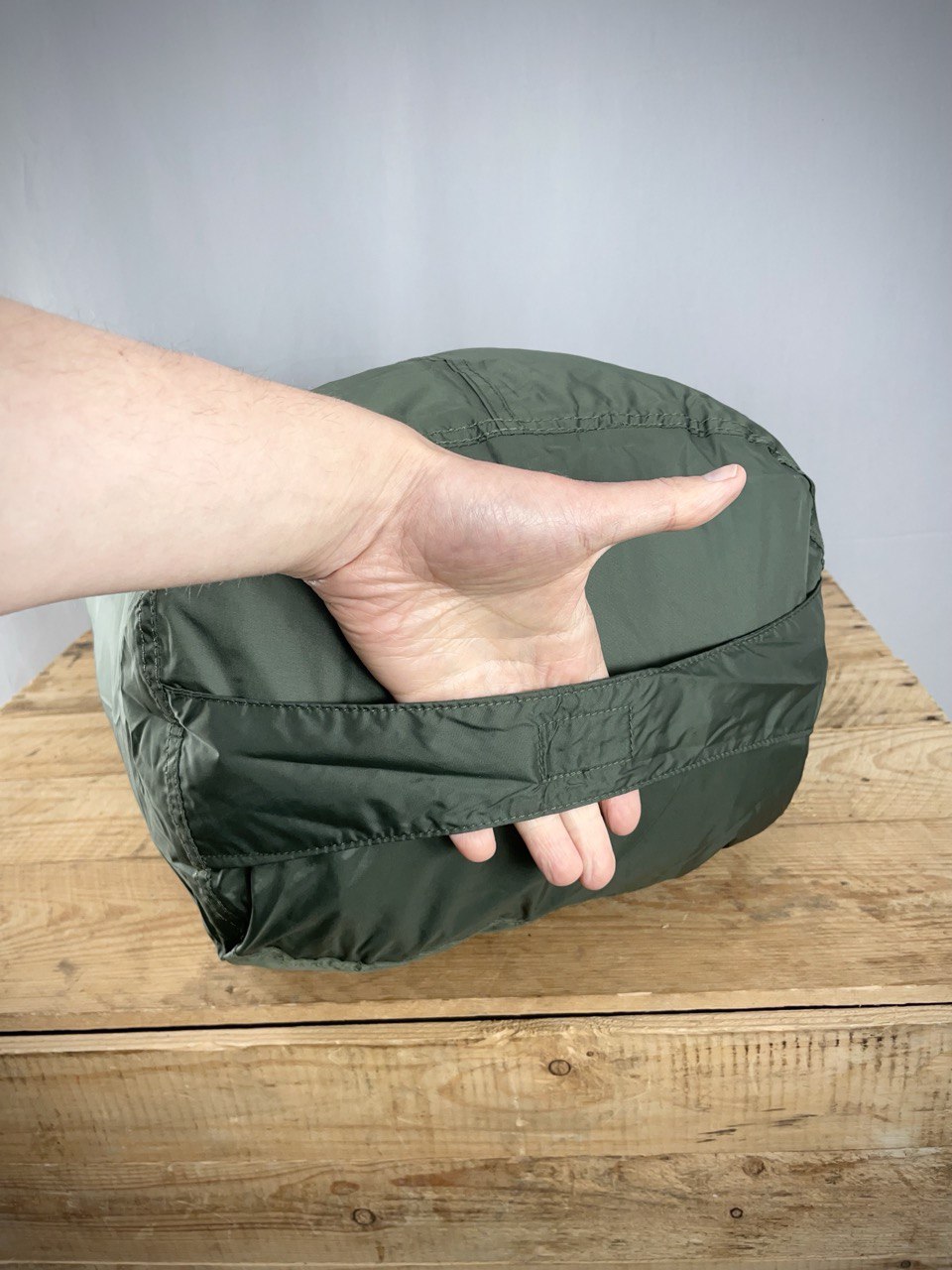 Brittiarmeijan kuivapussi, 22 l, vihreä, ylijäämä