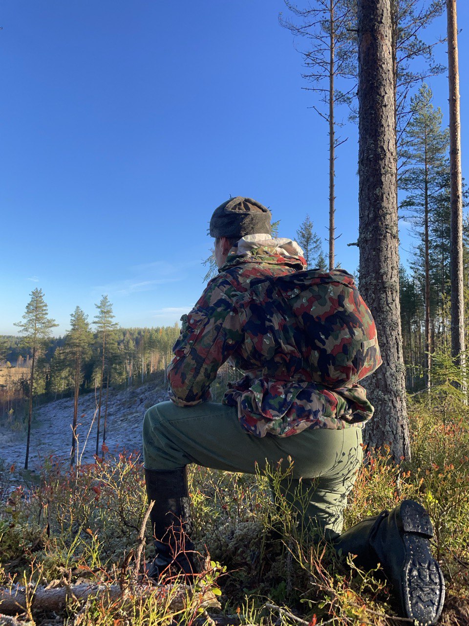 Sveitsin armeijan M70 kenttätakki päivärepulla, Alpenflage, ylijäämä