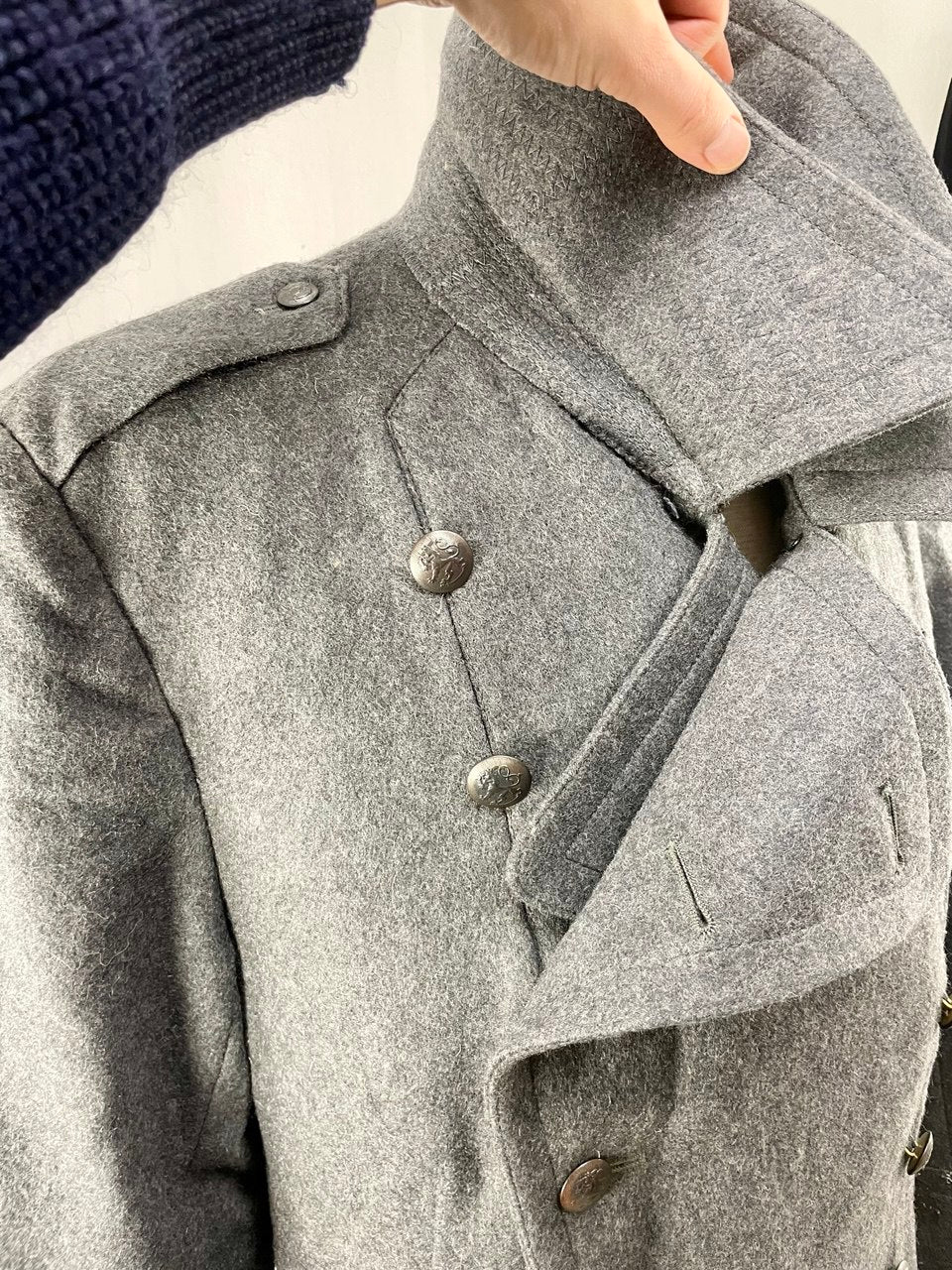 Suomen armeijan upseerin "M36" sarkamantteli, koko 50-52, ylijäämä