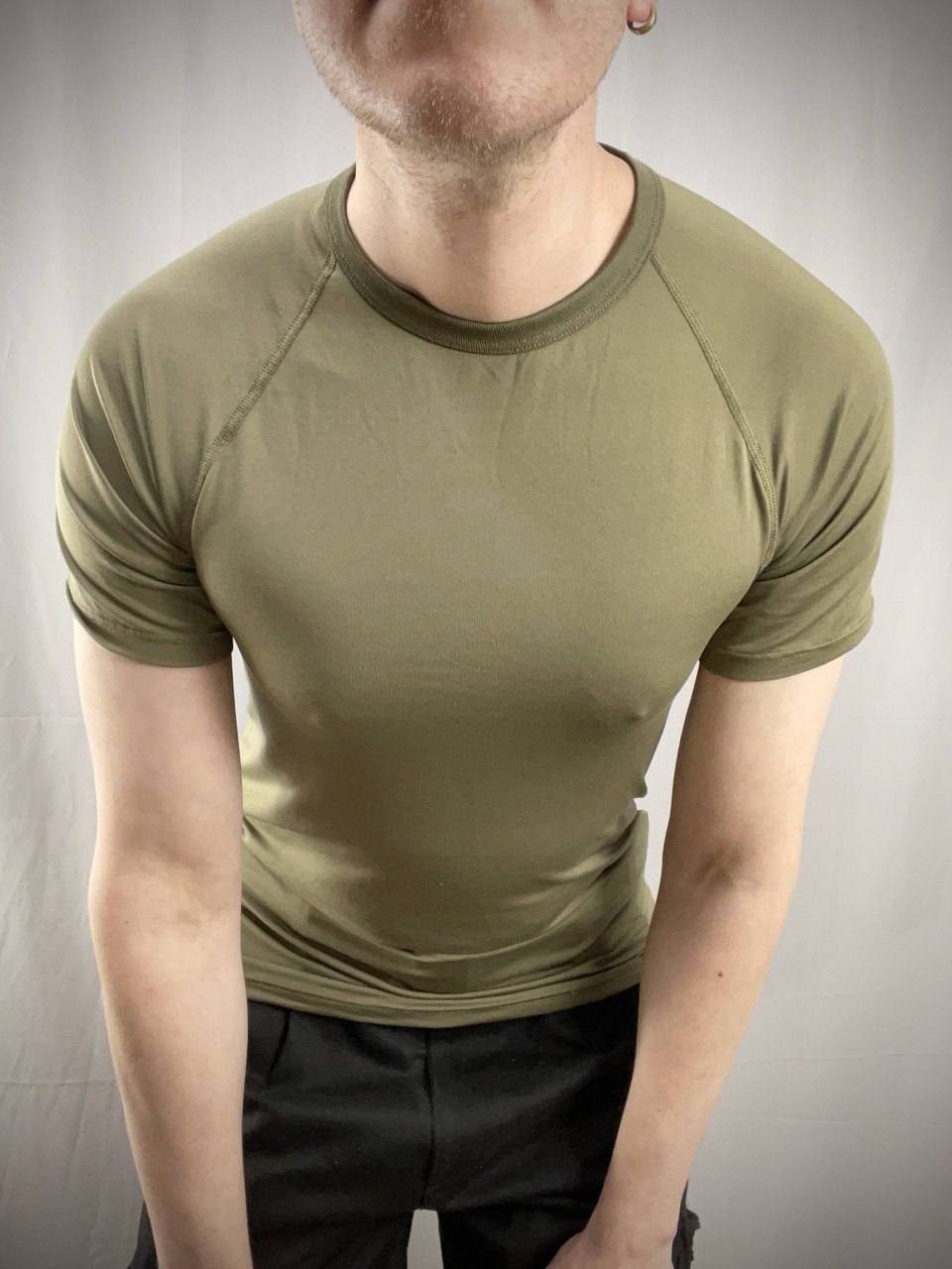 Hollannin armeijan tekninen T-paita, vihreä, ylijäämä