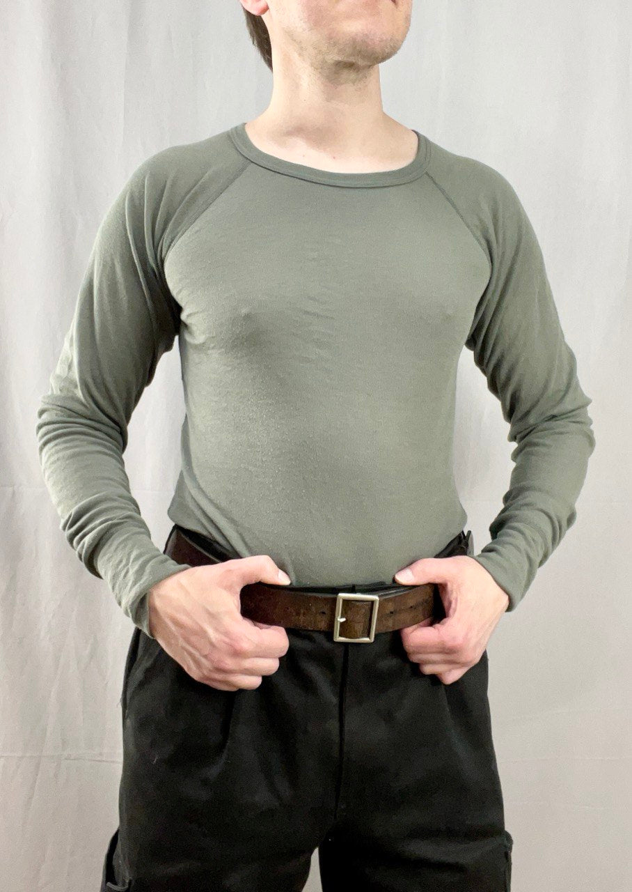 Hollannin armeijan pitkähihainen aluspaita, harmaa, ylijäämä