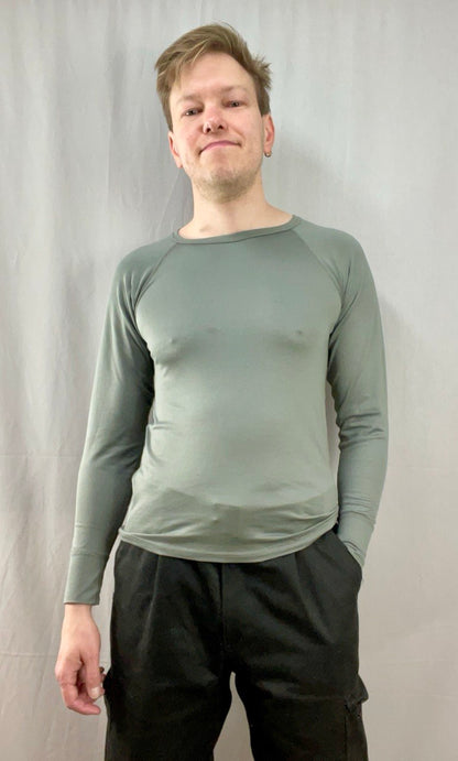 Hollannin armeijan pitkähihainen aluspaita, harmaa, ylijäämä