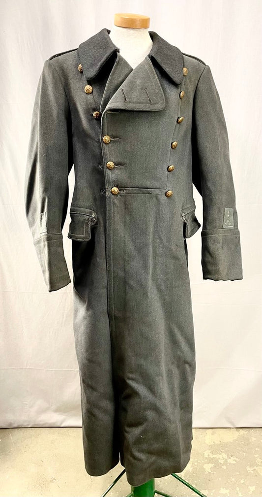 Suomen armeijan M22 ("M36") upseerin mantteli, "Asemestari Palmu" 1938, koko EU 48-50, ylijäämä (#3)