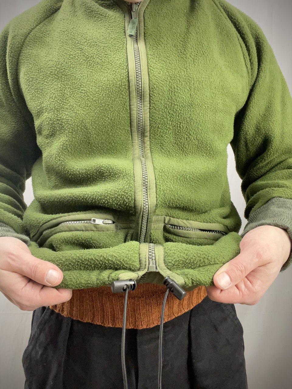 Brittiarmeijan CS95 fleece-takki, vihreä, ylijäämä