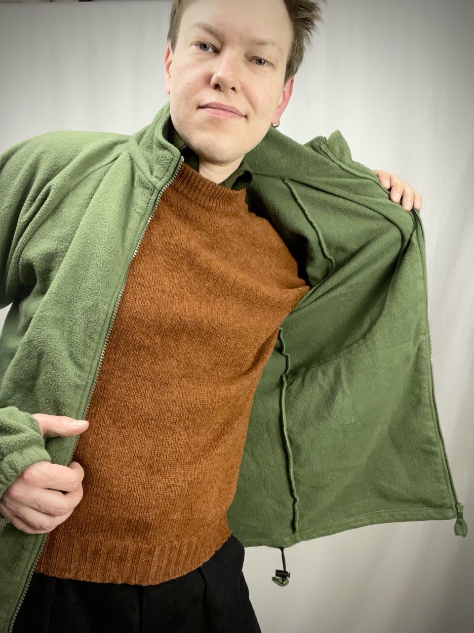 Brittiarmeijan CS95 fleece-takki, vihreä, ylijäämä