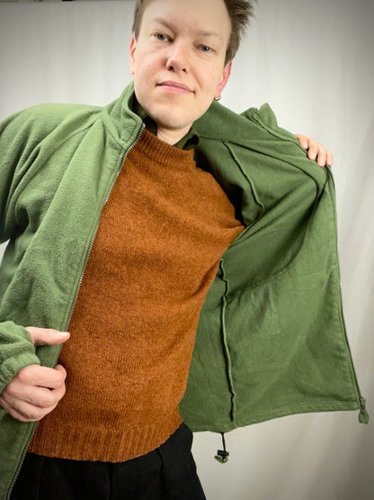 Brittiarmeijan CS95 fleece-takki, vihreä, ylijäämä