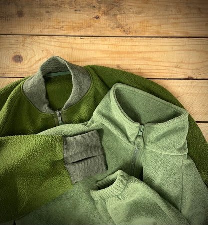 Brittiarmeijan CS95 fleece-takki, vihreä, ylijäämä