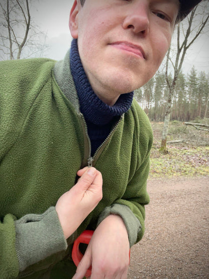 Brittiarmeijan CS95 fleece-takki, vihreä, ylijäämä
