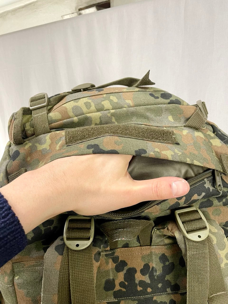 Bundeswehrin taistelijan rinkka, Flecktarn, 65-litrainen, ylijäämä