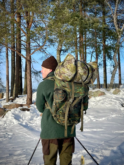 Bundeswehrin taistelijan rinkka, Flecktarn, 65-litrainen, ylijäämä