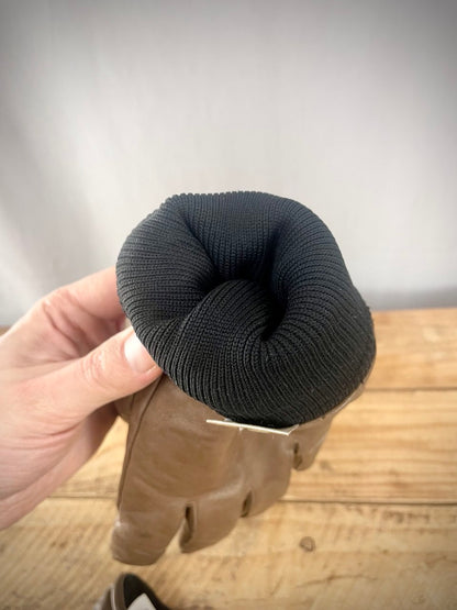 Brittiarmeijan MK II nahkahanskat kalvolla, ruskeat, ylijäämä