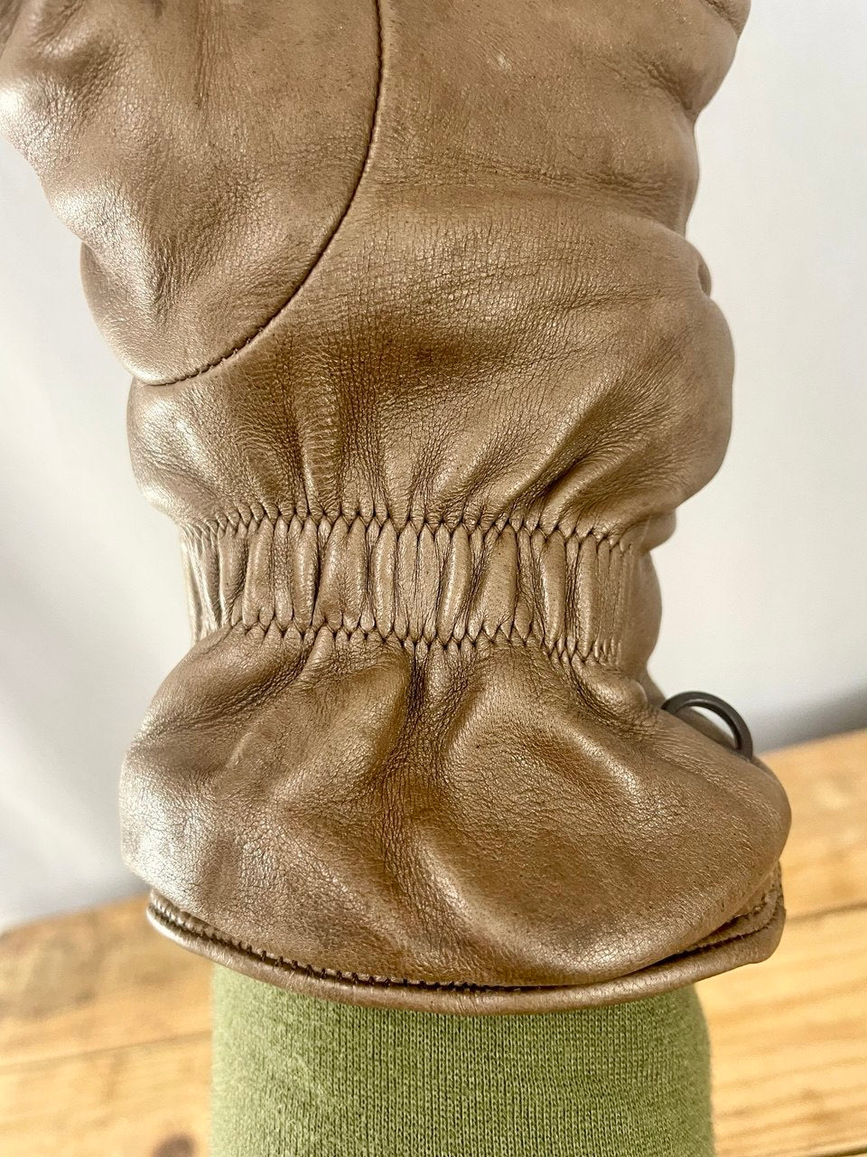 Brittiarmeijan MK II nahkahanskat kalvolla, ruskeat, ylijäämä