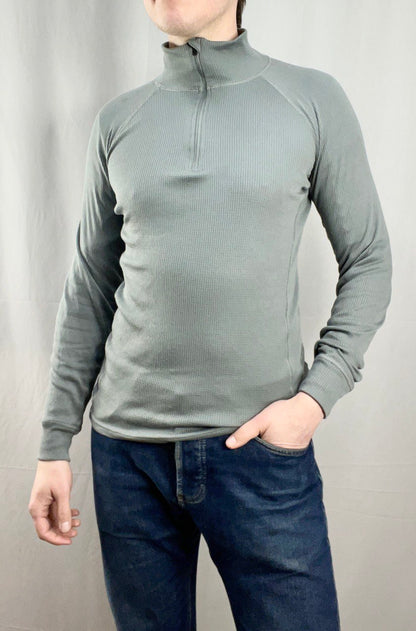 Hollannin armeijan tekninen poolopaita vetoketjulla, harmaa, ylijäämä