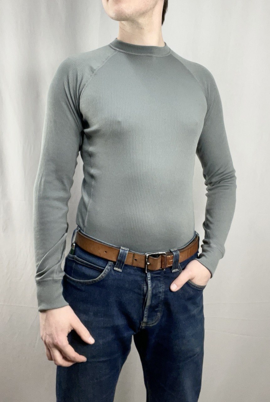 Hollannin armeijan pitkähihainen tekninen aluspaita, harmaa, ylijäämä