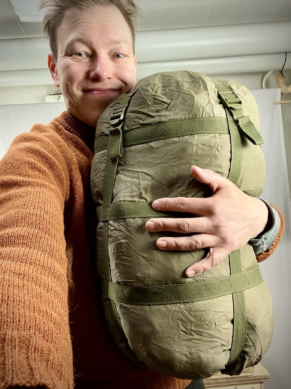 Bundeswehrin kompressiopussi, keskikokoinen, ylijäämä