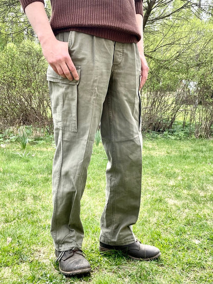 Bundeswehrin molskihousut, harmaat, ylijäämä