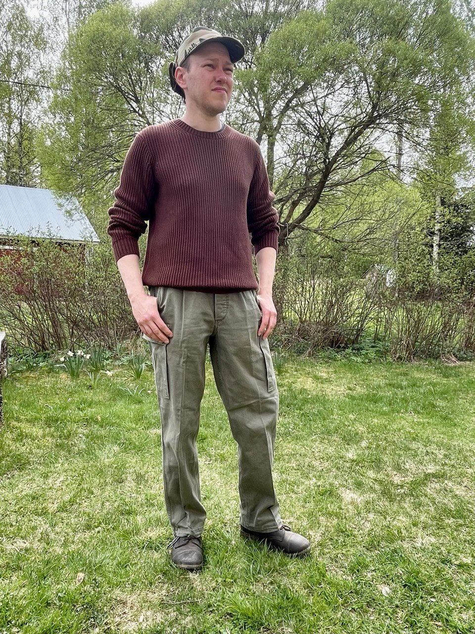 Bundeswehrin molskihousut, harmaat, ylijäämä