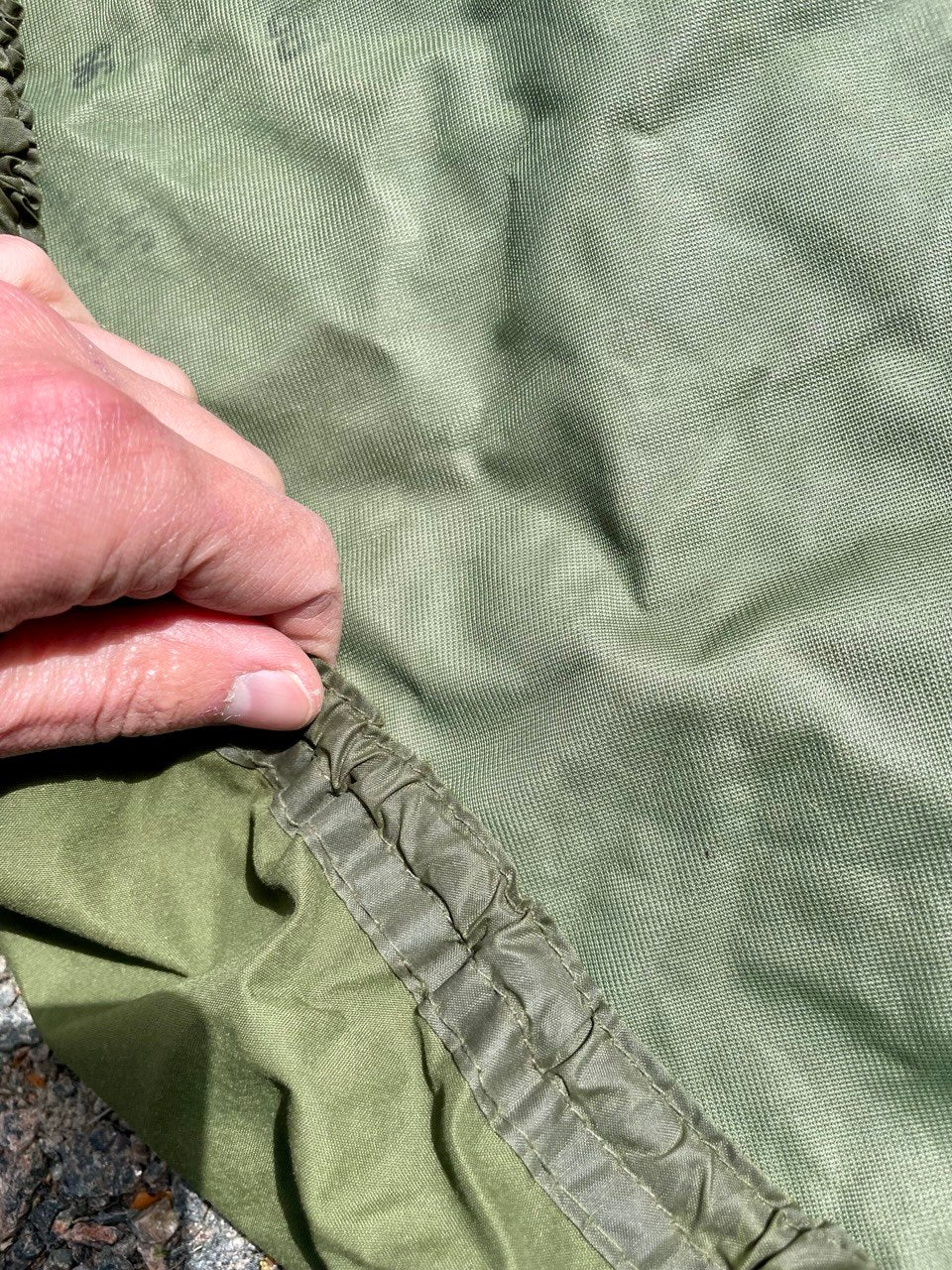 Brittiarmeijan makuupussin Gore-Tex -päällinen, ylijäämä