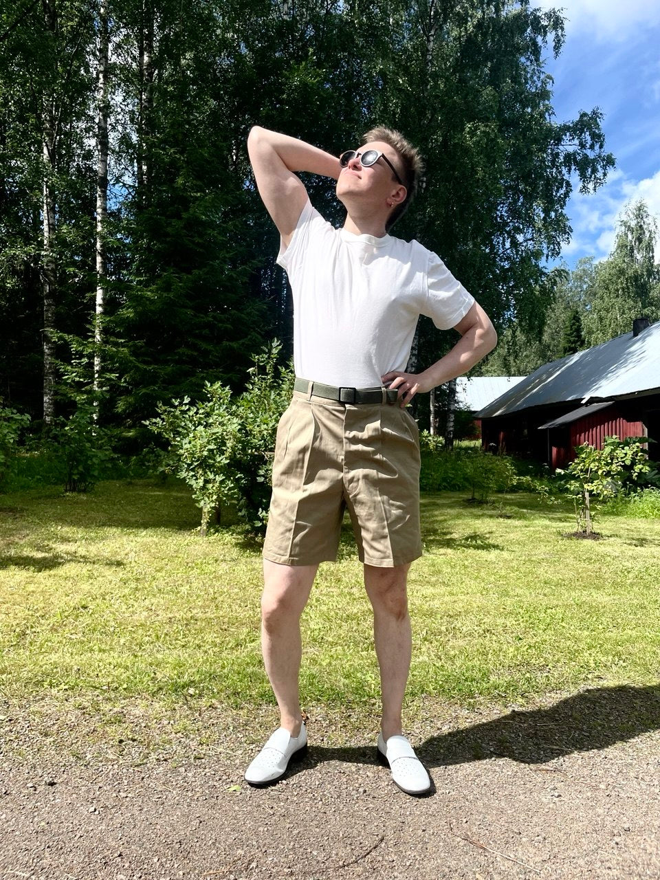 Italian armeijan shortsit, huipputyylikkäät, ylijäämä