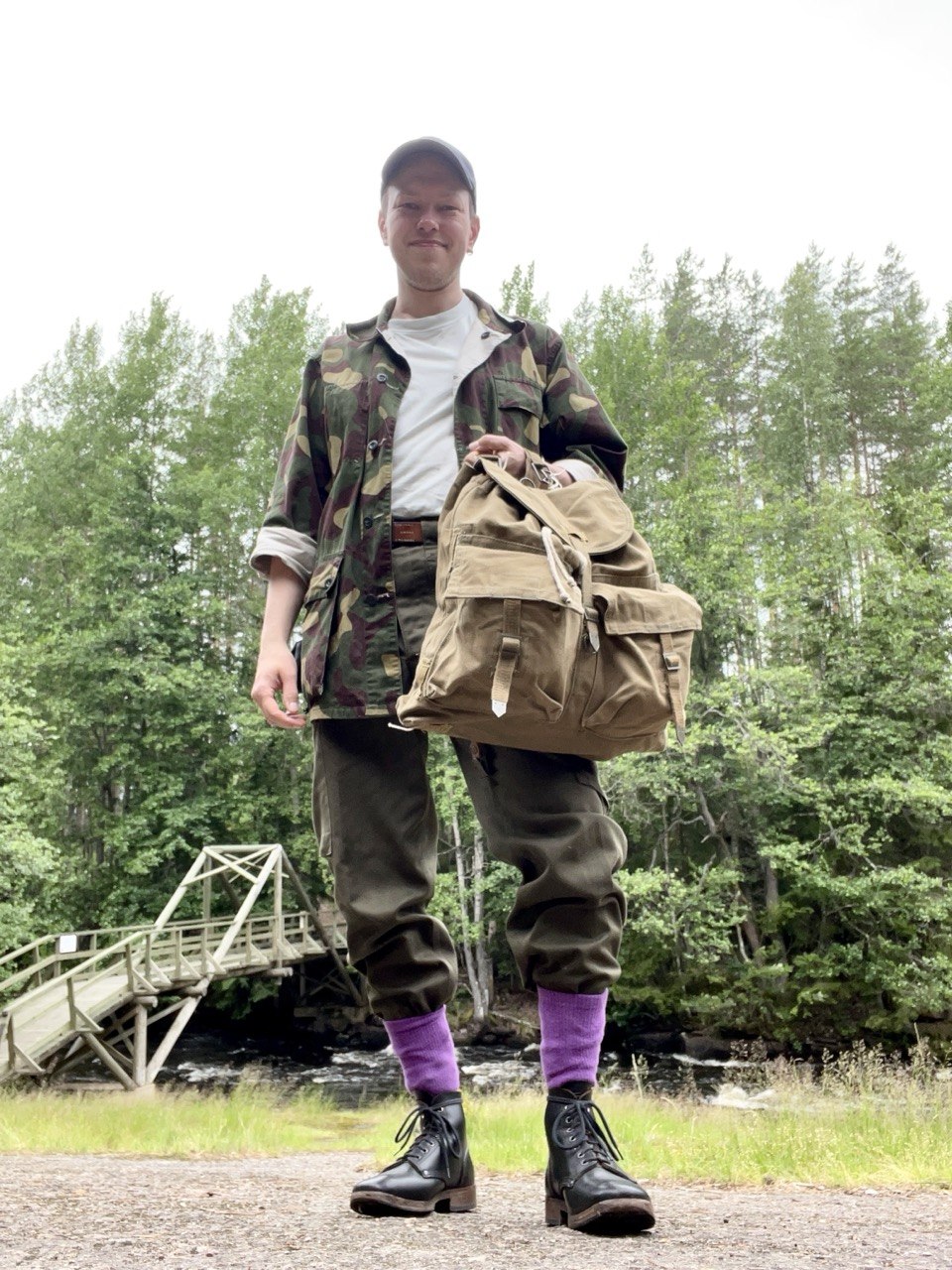 Tsekkiarmeijan M60 reppu valjailla, ylijäämä