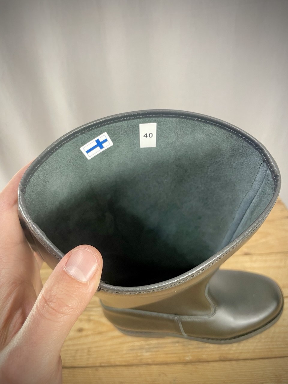 Mänskän Kenkä vuorittomat nahkasaappaat, malli 500