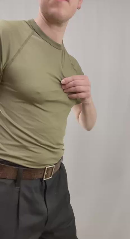 Hollannin armeijan tekninen T-paita, vihreä, ylijäämä